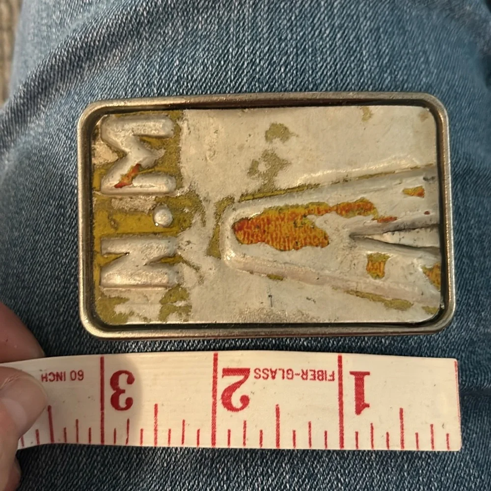 License plate belt buckle NEW artisan made New Mexico unisex
